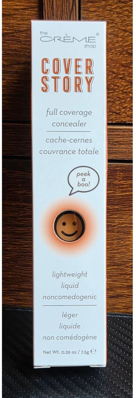 The Creme Shop Cover Story Full Coverage Concealer DEEP CR-FA-CCSDE New in Box